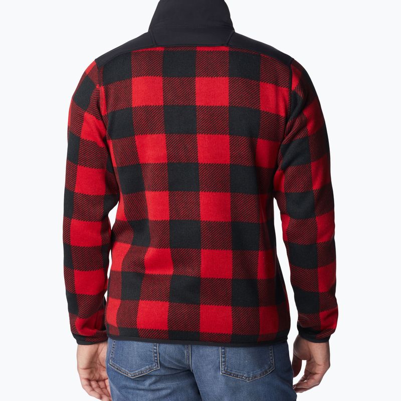 Columbia Sweater Weather II Printed mountain red check print men's trekking sweatshirt 2