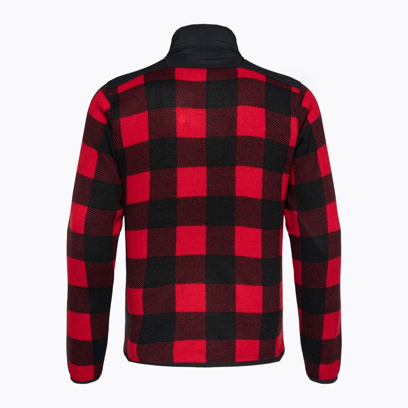 Columbia Sweater Weather II Printed mountain red check print men's trekking sweatshirt 6