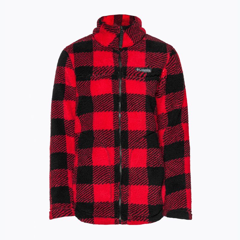 Columbia West Bend women's trekking sweatshirt red 1939901