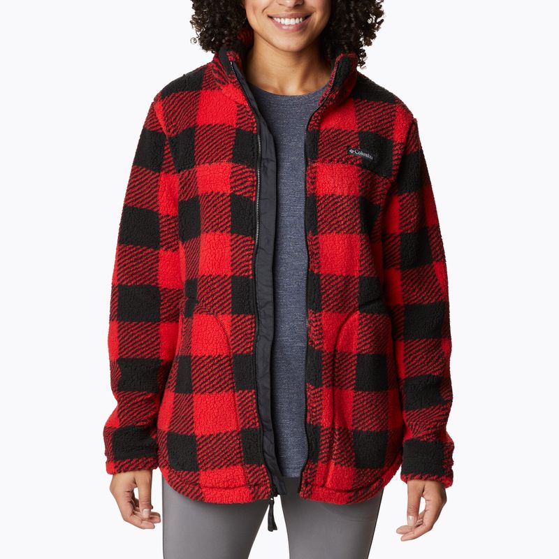 Columbia West Bend women's trekking sweatshirt red 1939901 8