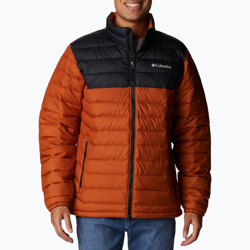 Columbia Powder Lite men's down jacket orange 1698001