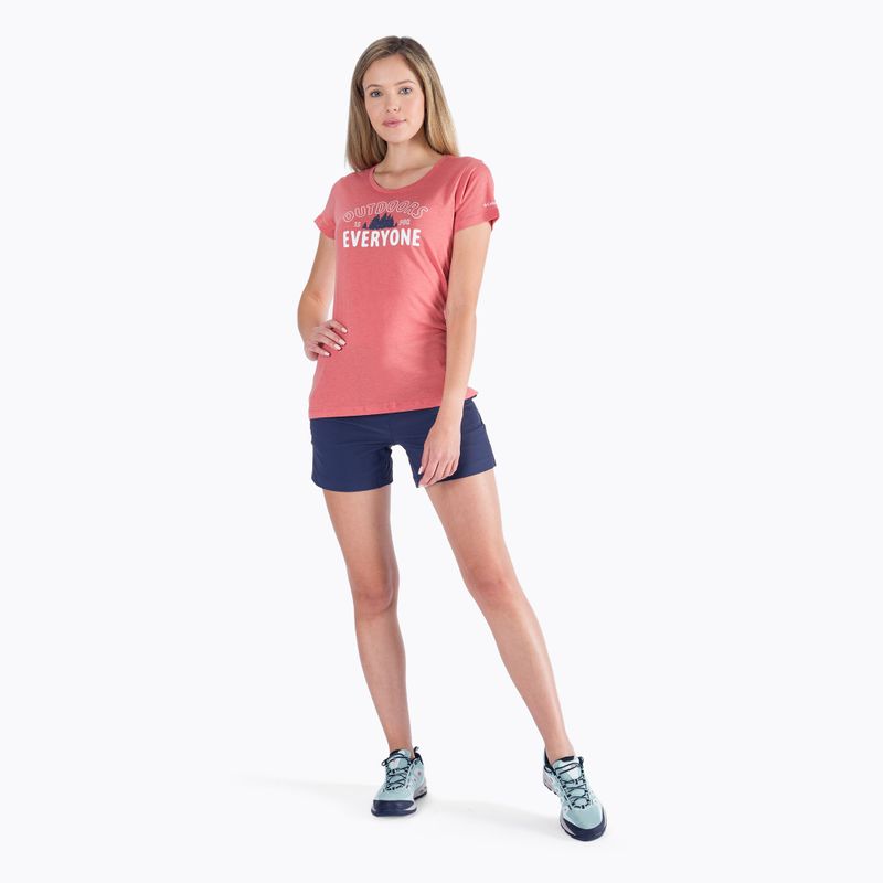 Women's trekking shirt Columbia Daisy Days Graphic orange 6