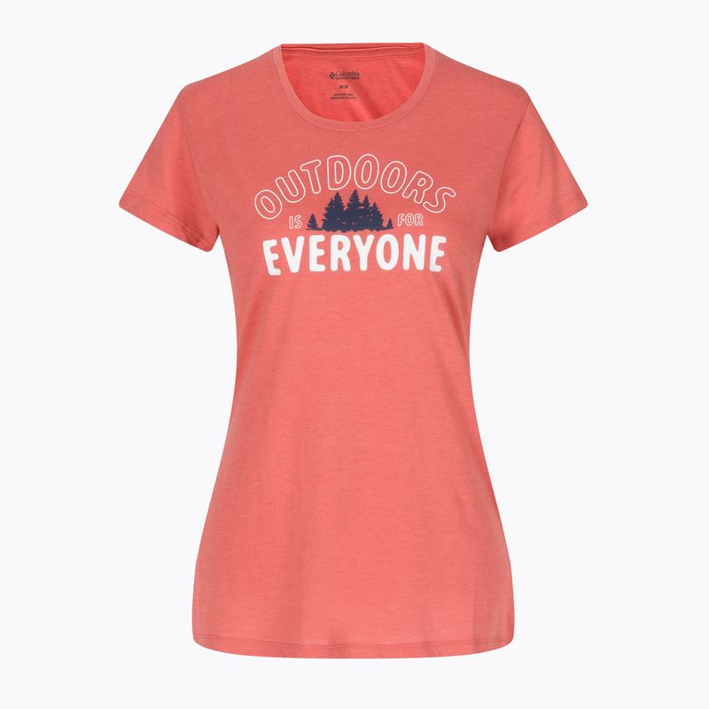 Women's trekking shirt Columbia Daisy Days Graphic orange 7