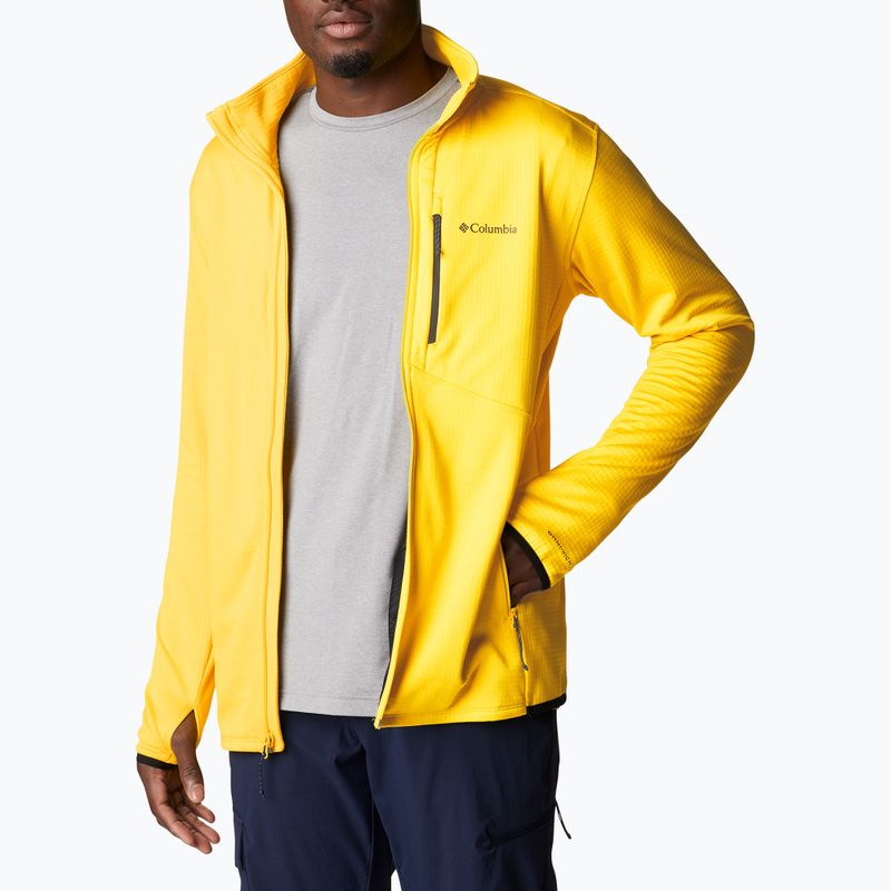 Columbia Park View men's trekking sweatshirt yellow 1952222 3