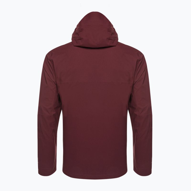 Columbia Omni-Tech Ampli-Dry men's membrane rain jacket maroon 1932854 2