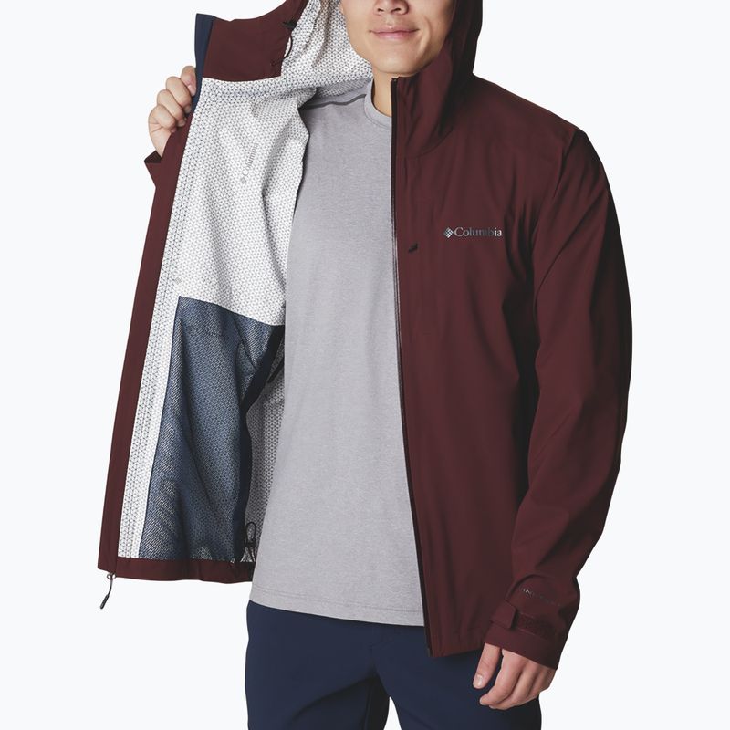 Columbia Omni-Tech Ampli-Dry men's membrane rain jacket maroon 1932854 7