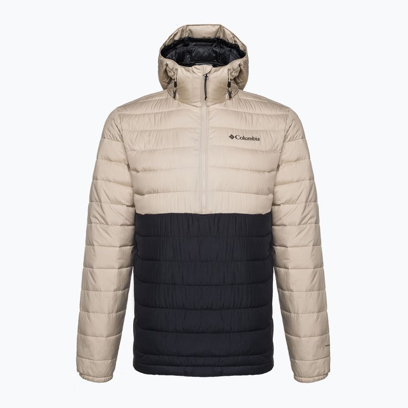 Columbia Powder Lite Anorak men's down jacket beige and black 1957391