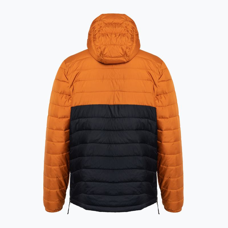 Columbia Powder Lite Anorak men's down jacket orange and black 2