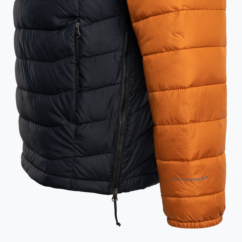 Columbia Powder Lite Anorak men's down jacket orange and black 4