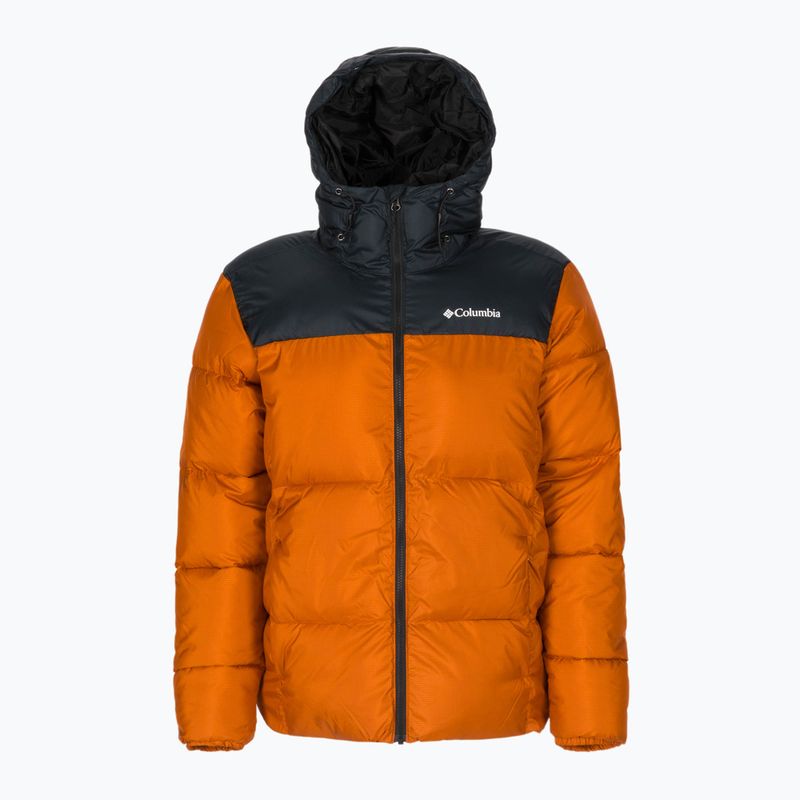 Men's Columbia Puffect Hooded Down Jacket Orange 2008413 7