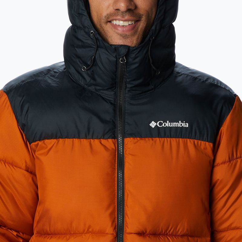 Men's Columbia Puffect Hooded Down Jacket Orange 2008413 6