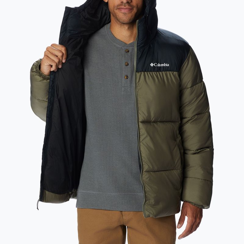 Men's Columbia Puffect Hooded Down Jacket Green 2008413 5