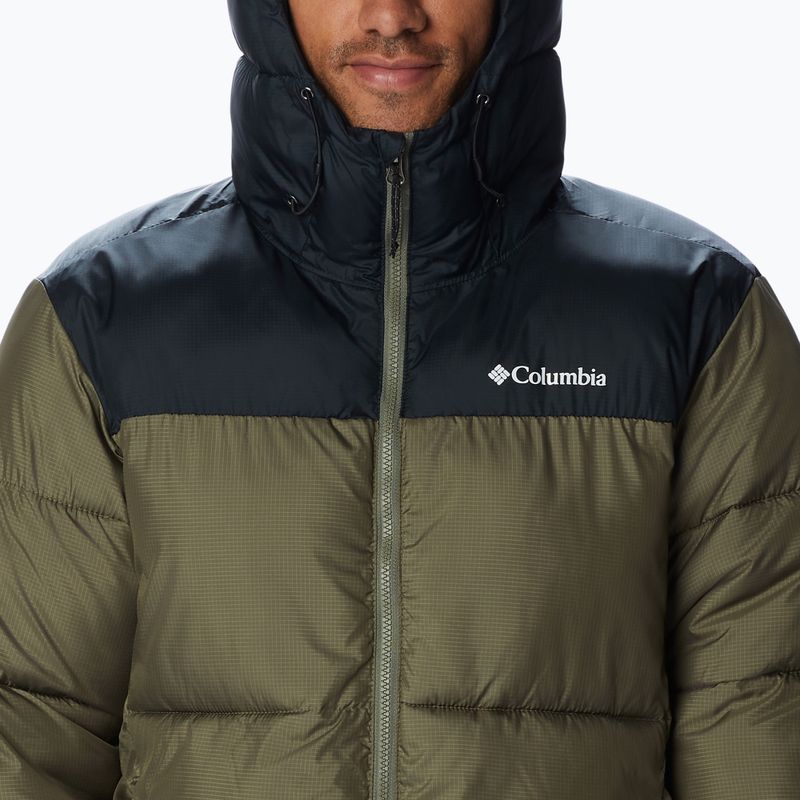 Men's Columbia Puffect Hooded Down Jacket Green 2008413 6