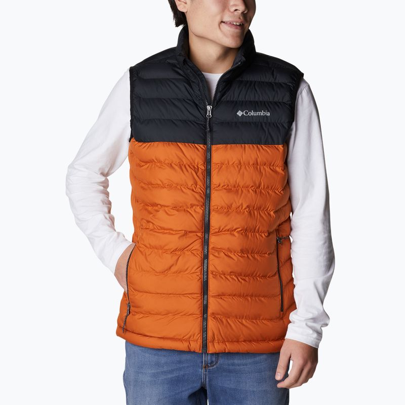 Columbia Powder Lite men's hiking sleeveless brown 1748031