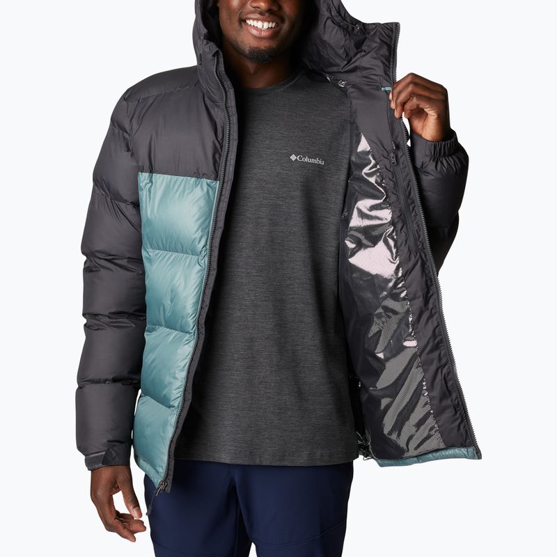 Columbia Pike Lake Hooded men's down jacket black-grey 1738032 4