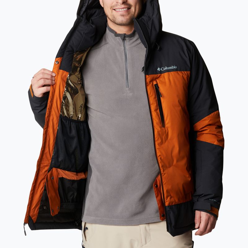 Columbia Wild Card II Down men's ski jacket black and orange 2008061 4