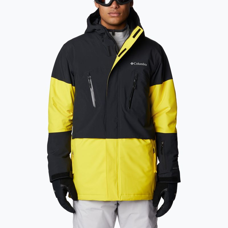 Columbia Aerial Ascender men's ski jacket yellow and black 1954391