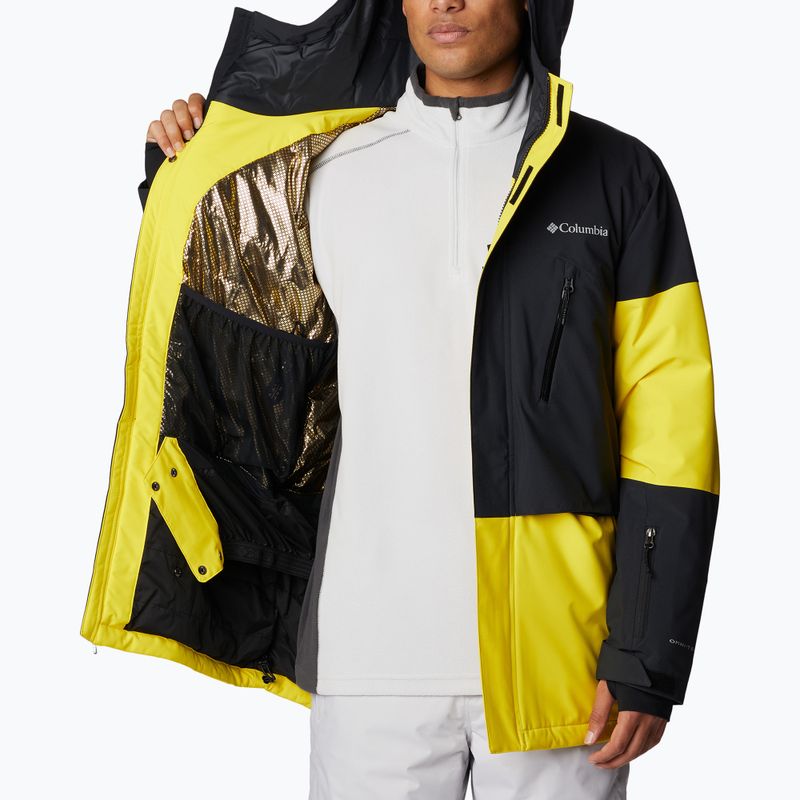 Columbia Aerial Ascender men's ski jacket yellow and black 1954391 4