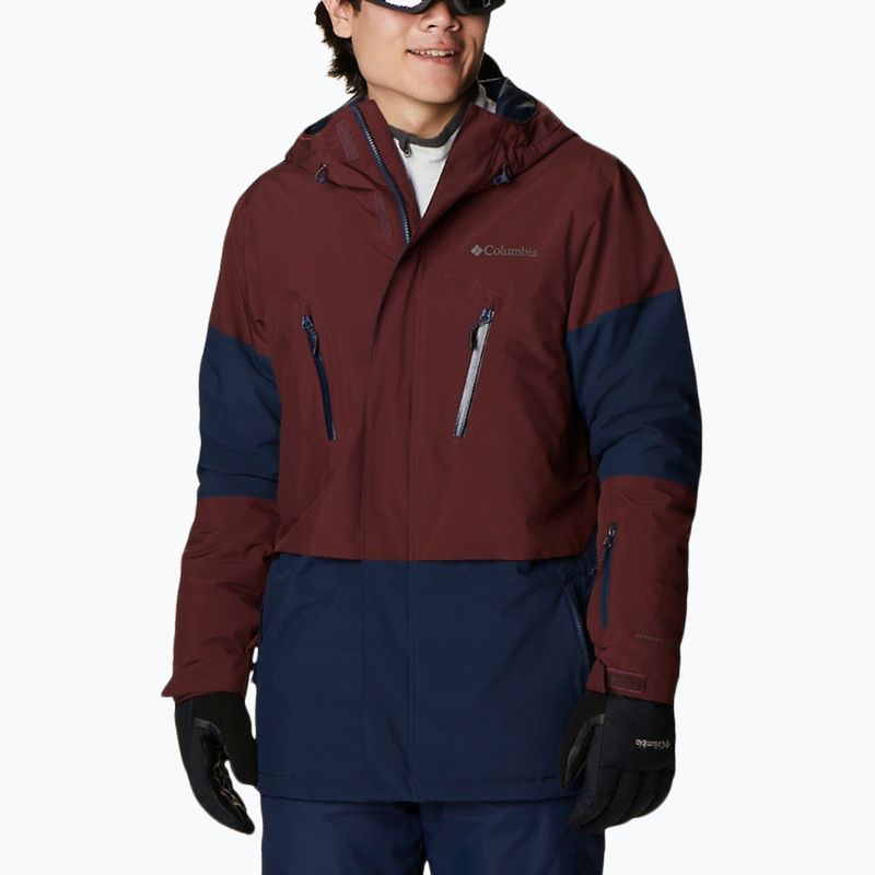 Columbia Aerial Ascender men's ski jacket navy blue and maroon 1954391