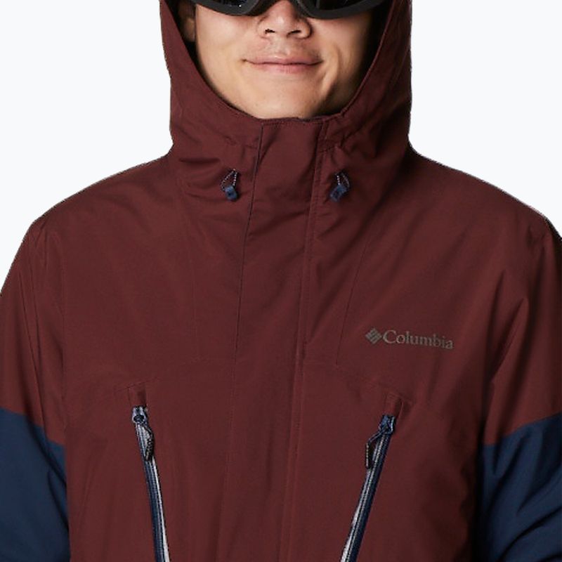 Columbia Aerial Ascender men's ski jacket navy blue and maroon 1954391 5