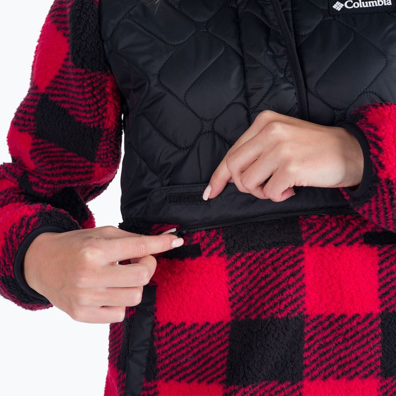 Columbia Sweet View Fleece women's trekking sweatshirt red 1958643 6