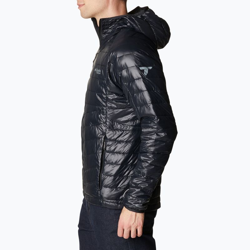 Columbia Platinum Peak Hooded men's down jacket black 2008611 2
