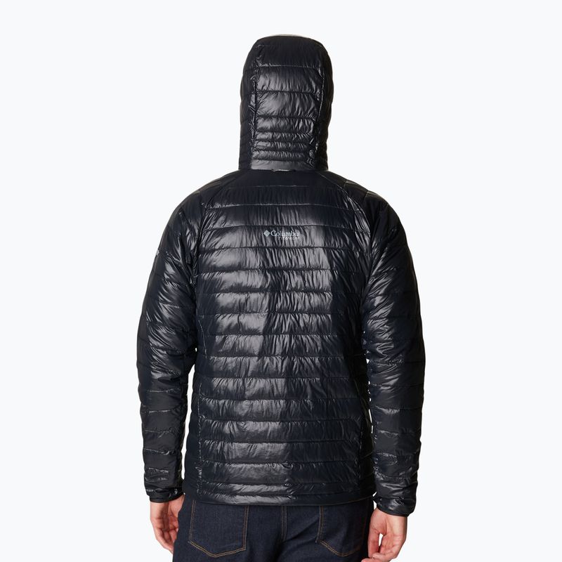 Columbia Platinum Peak Hooded men's down jacket black 2008611 3