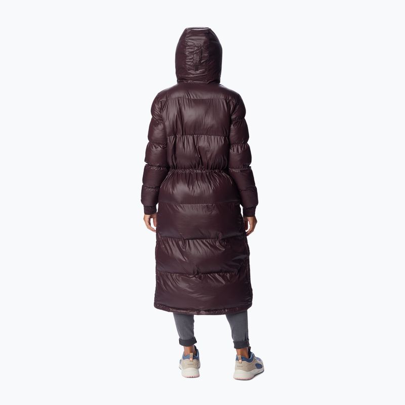 Columbia women's down jacket Pike Lake Long maroon 1976204 2