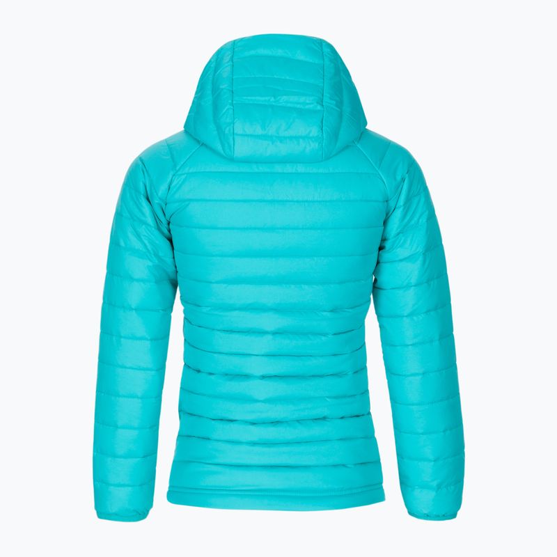 Columbia Powder Lite Hooded children's down jacket blue 1802931 2