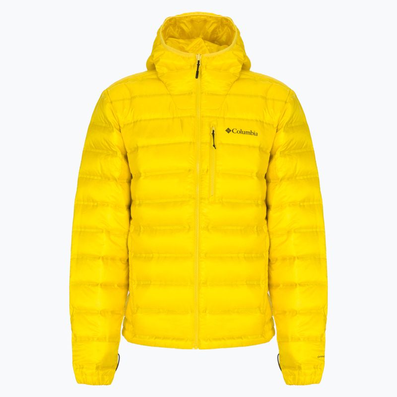 Men's Columbia Pebble Peak Down Hooded Jacket Yellow 2008315 10