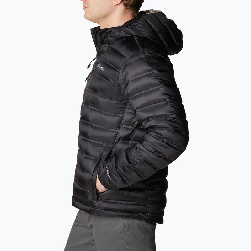 Men's Columbia Pebble Peak Down Hooded Jacket Black 2008315 7