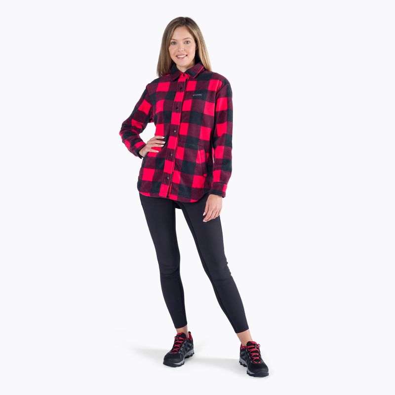 Columbia Benton Springs women's shirt red and black 1958691 6