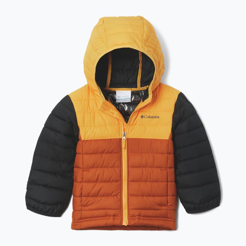 Columbia Powder Lite Hooded Children's Down Jacket Orange 1802901