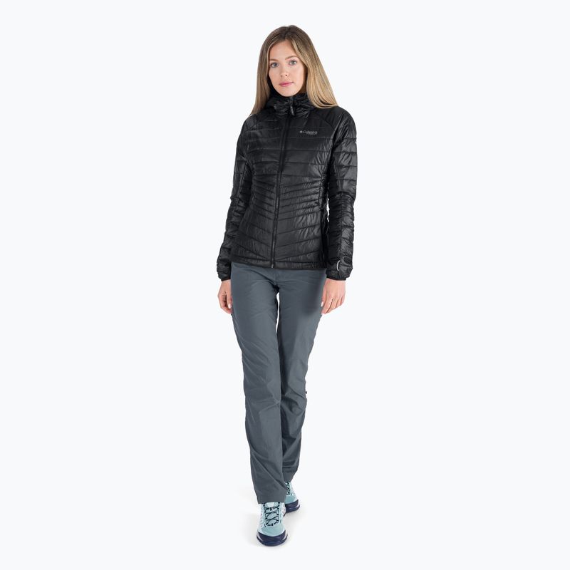 Columbia women's Platinum Peak Hooded down jacket black 2008341 7