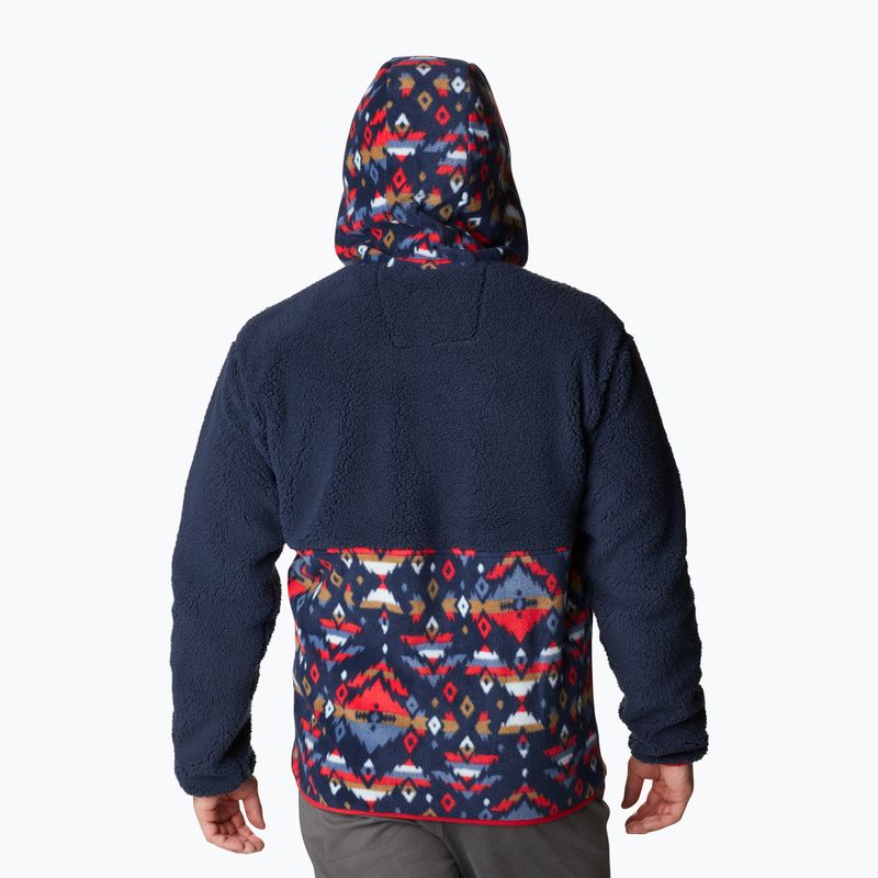Columbia men's Backbowl Sherpa fleece sweatshirt navy blue 1952403 2