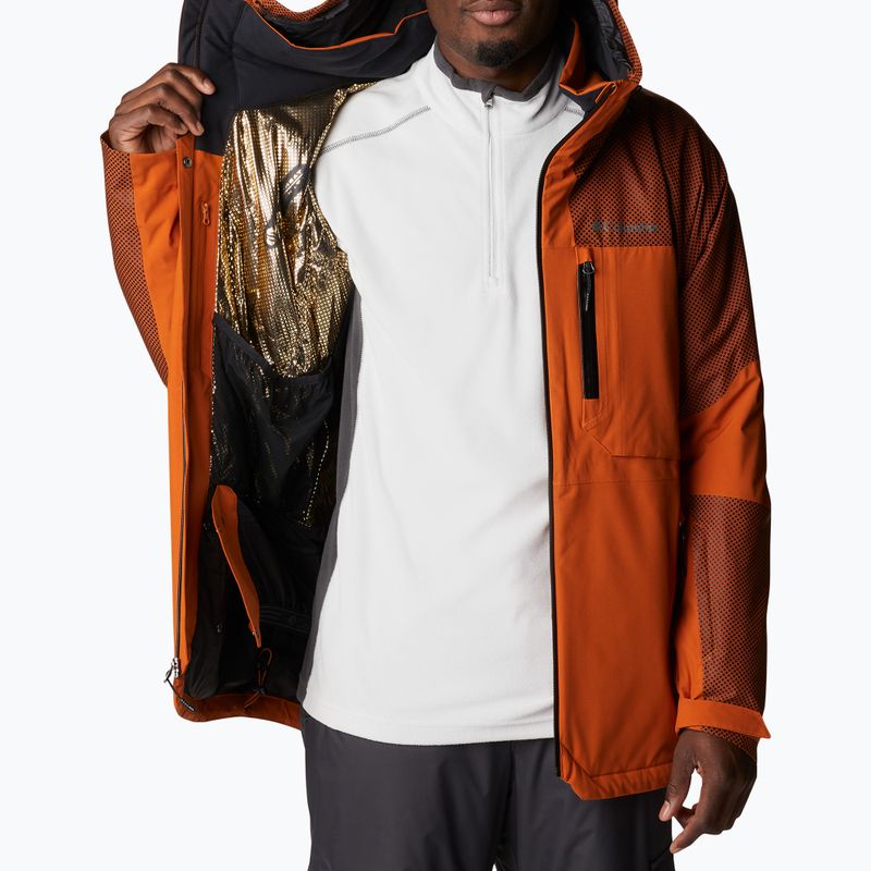 Columbia Snow Slab Black Dot brown men's ski jacket 2008071 8