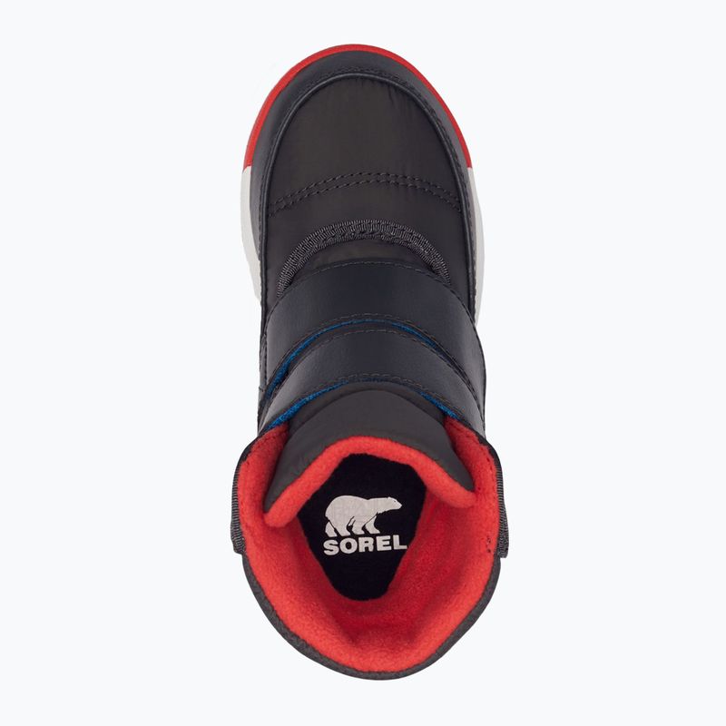 Sorel Whitney II Strap Wp jet/poppy red children's trekking boots 11