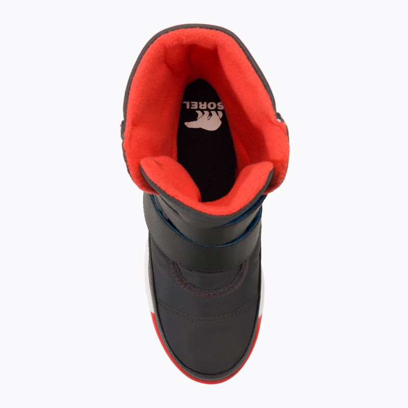 Sorel Whitney II Strap Wp jet/poppy red children's trekking boots 6
