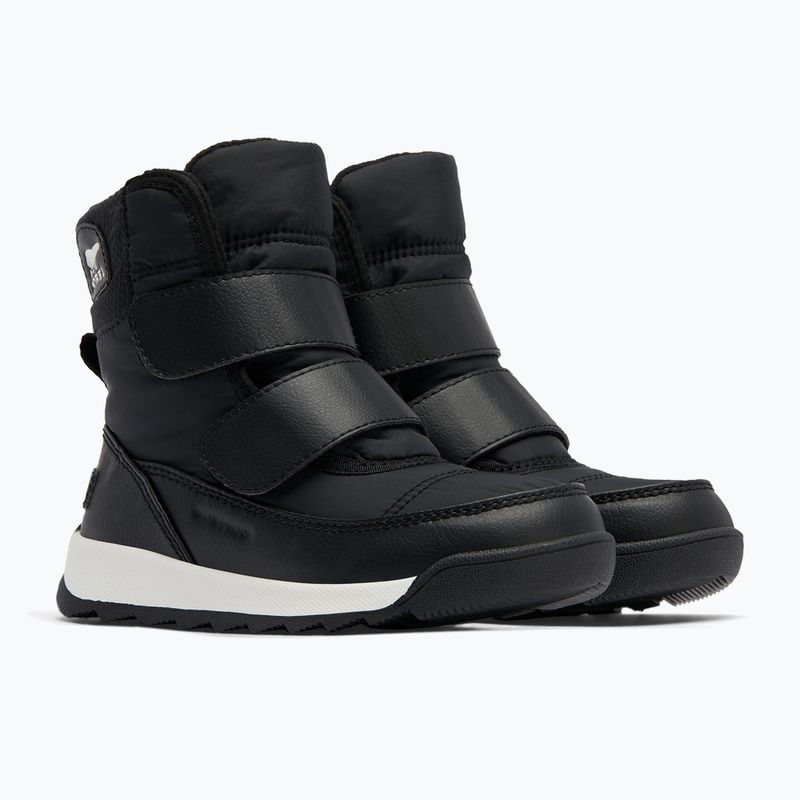 Sorel Whitney II Strap WP junior snow boots black/sea salt 9
