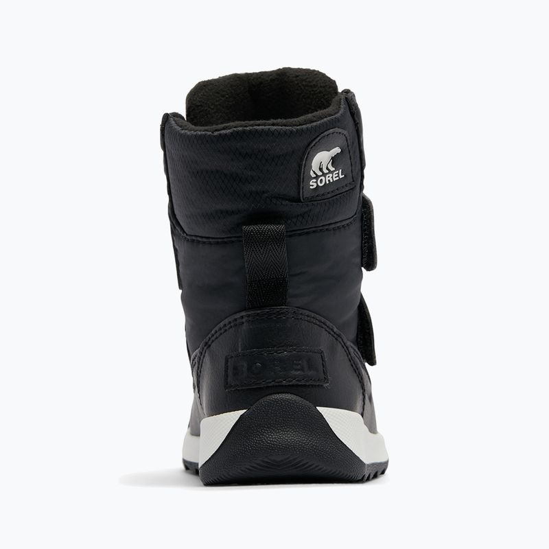 Sorel Whitney II Strap WP junior snow boots black/sea salt 10