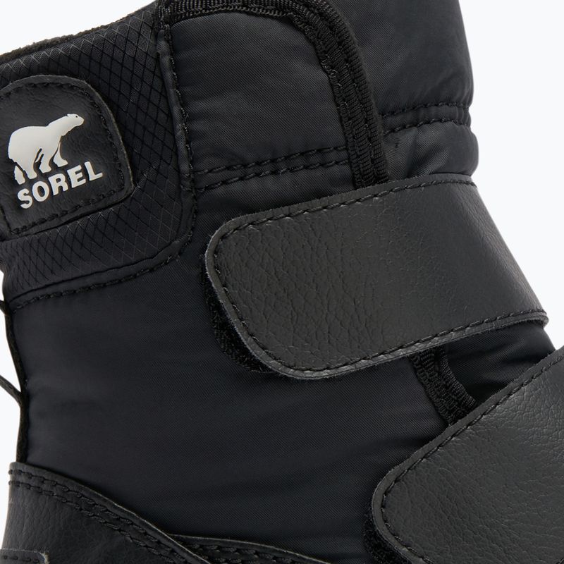 Sorel Whitney II Strap WP junior snow boots black/sea salt 13