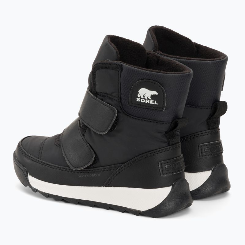 Sorel Whitney II Strap WP junior snow boots black/sea salt 3