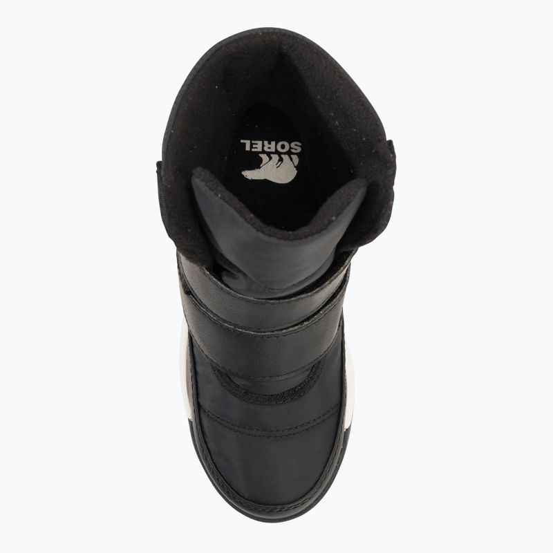 Sorel Whitney II Strap WP junior snow boots black/sea salt 6