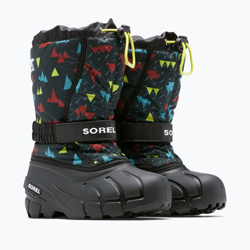 Sorel Flurry Print Boys black/black children's snow boots