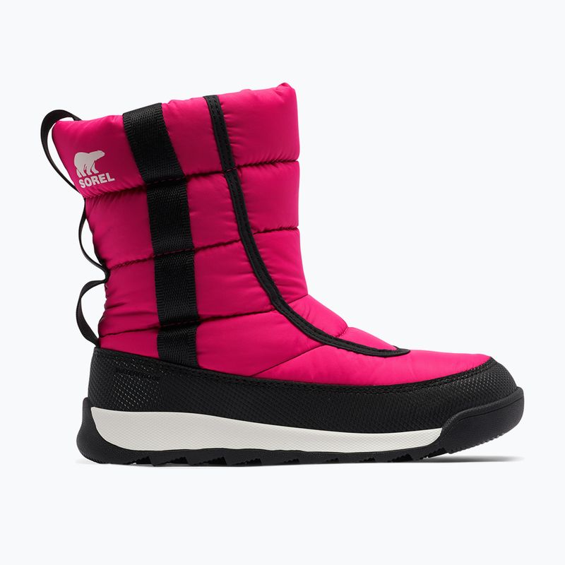 Sorel Outh Whitney II Puffy Mid cactus pink/black junior snow boots 7