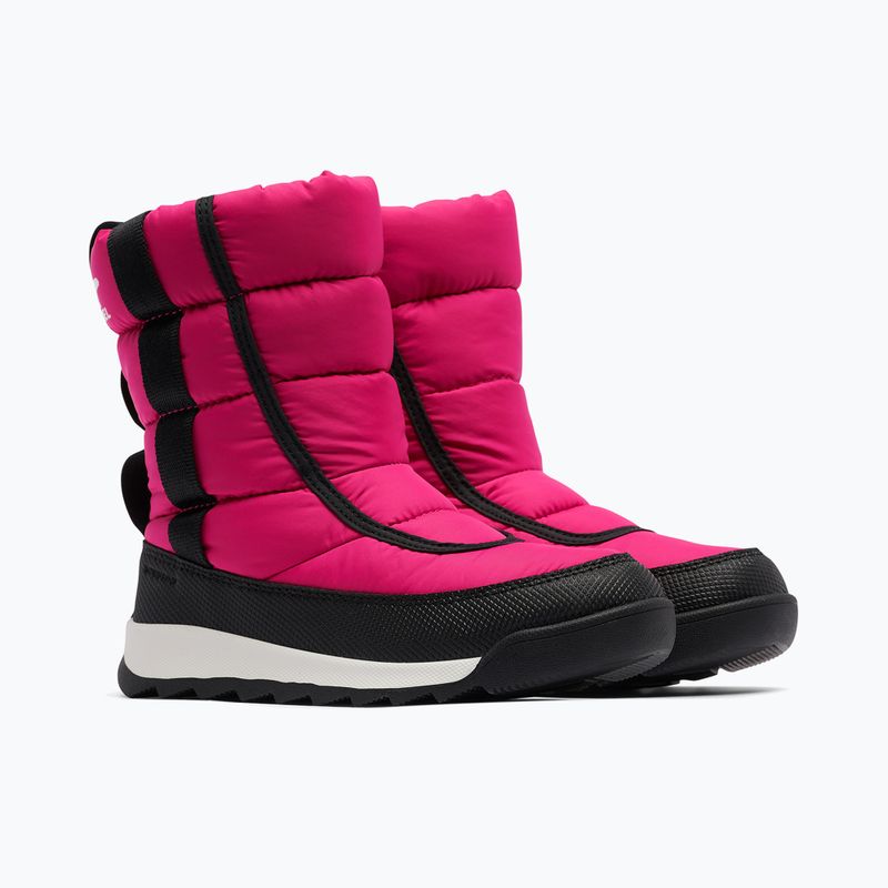 Sorel Outh Whitney II Puffy Mid cactus pink/black junior snow boots 9