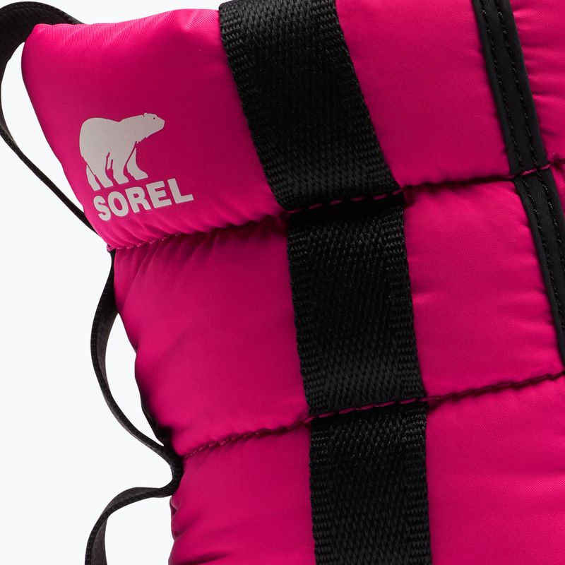 Sorel Outh Whitney II Puffy Mid cactus pink/black junior snow boots 13