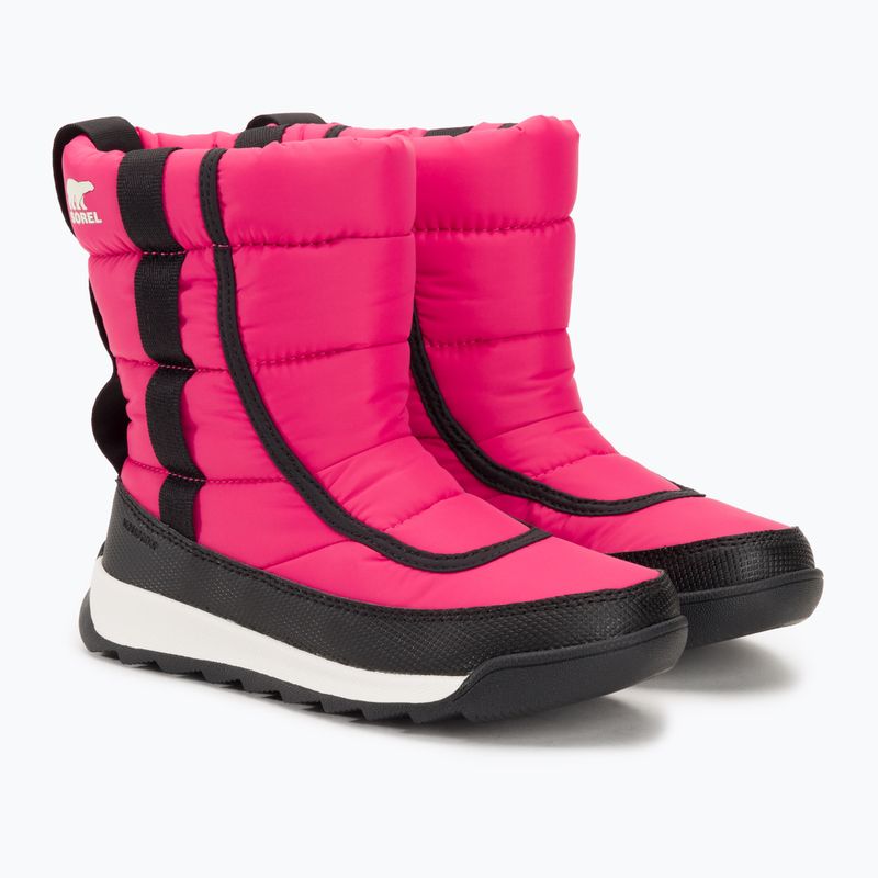 Sorel Outh Whitney II Puffy Mid cactus pink/black junior snow boots 4