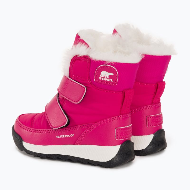 Sorel Whitney II Strap WP cactus pink/black children's snow boots 3