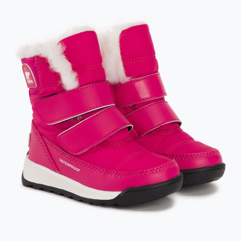 Sorel Whitney II Strap WP cactus pink/black children's snow boots 4